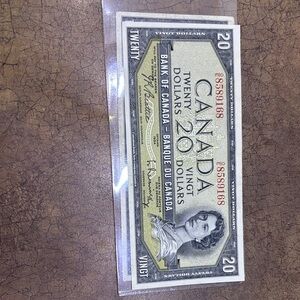 Canadian 20 Dollar Bill 1954